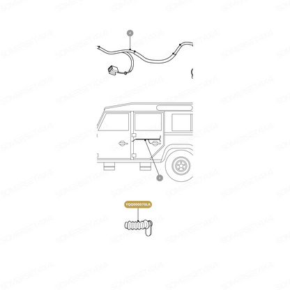 YQQ000070LR GENUINE LAND ROVER - GROMMET - DOOR WIRING