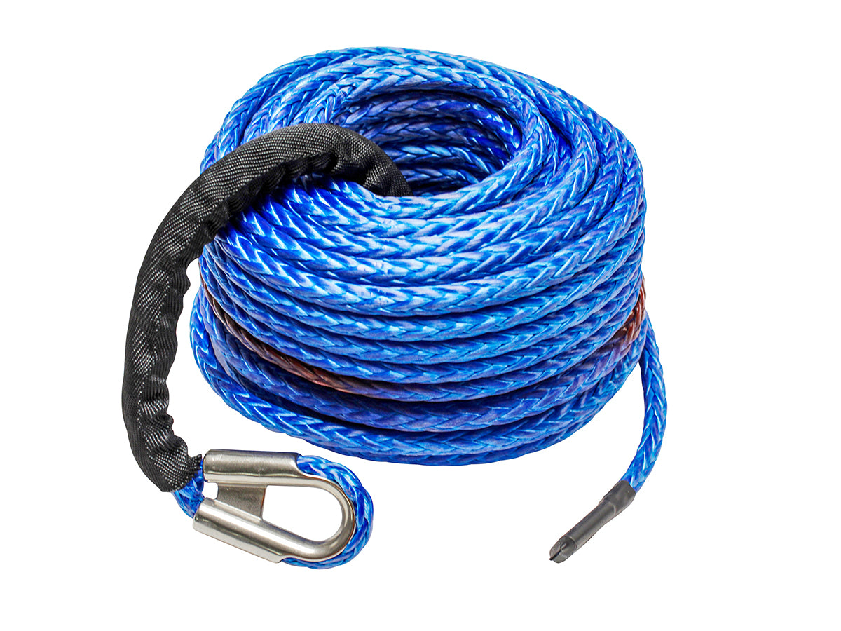 TF3323 LAND ROVER - TERRAFIRMA LAND ROVER - BLUE 27M X 10MM SYNTHETIC WINCH ROPE FOR TF3320 & TF3301 WINCHES
