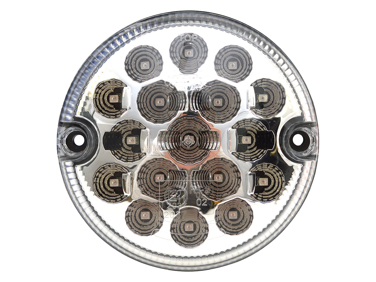 AMR6526LEDCL LAND ROVER - 95mm clear LED stop tail light for Defenders