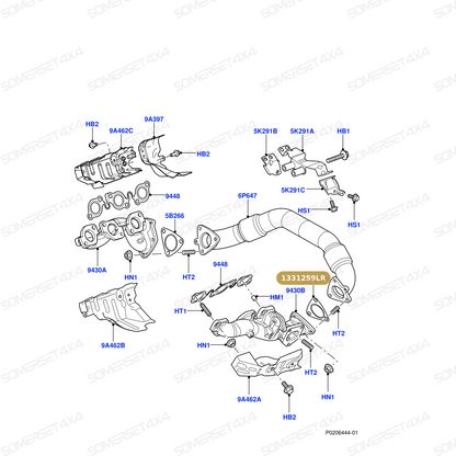 1331259LR GENUINE LAND ROVER - GASKET