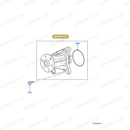 LR009324LR GENUINE LAND ROVER - PUMP - WATER