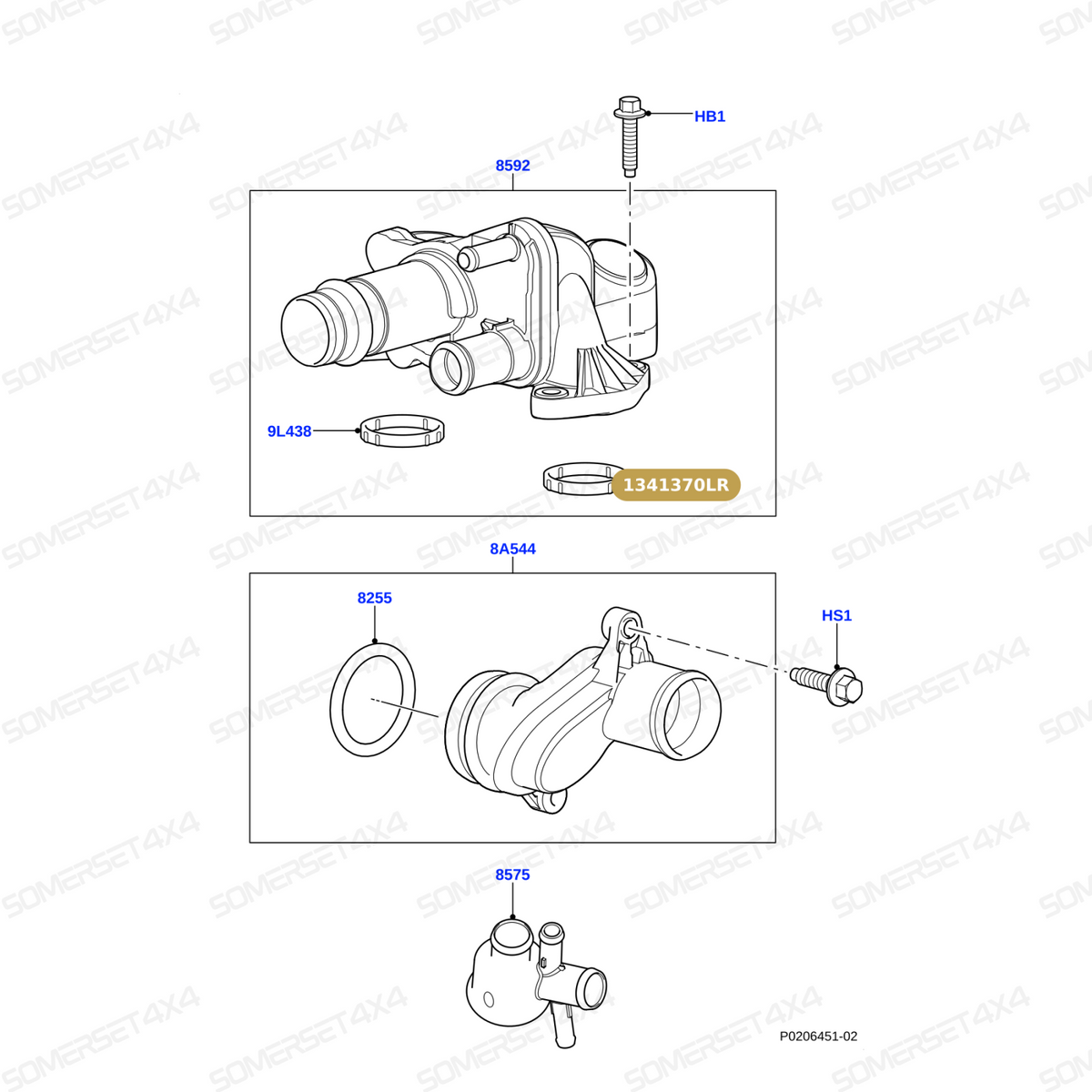 1341370LR GENUINE LAND ROVER - GASKET