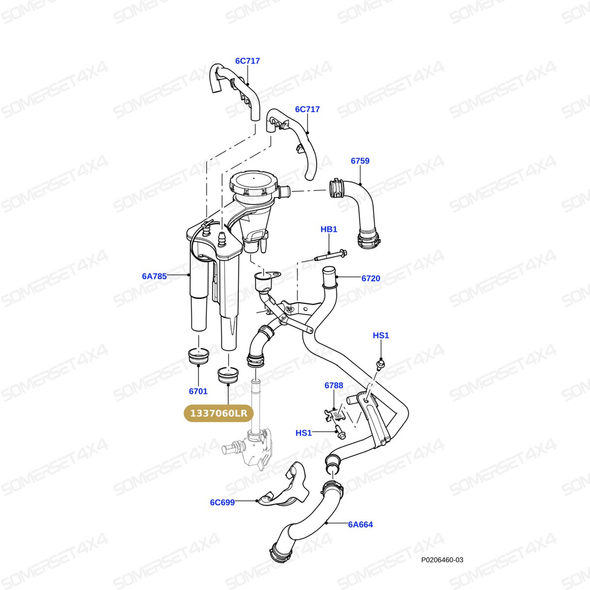 1337060LR GENUINE LAND ROVER - SEAL - OIL SEPARATOR