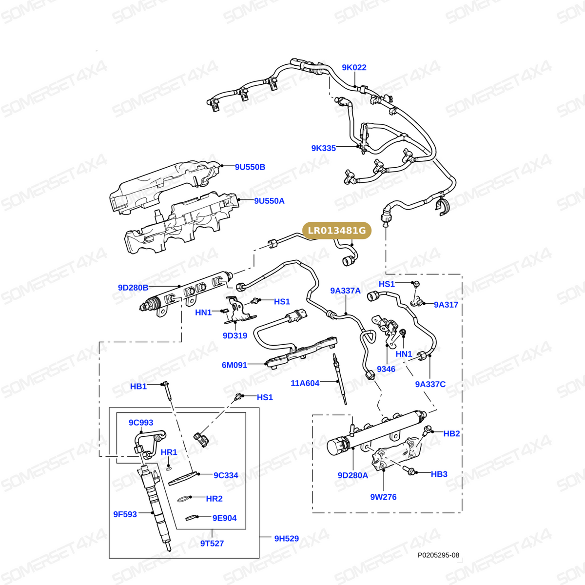 LR013481G LAND ROVER - PIPE - FUEL From OEM