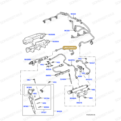 LR013481G LAND ROVER - PIPE - FUEL From OEM