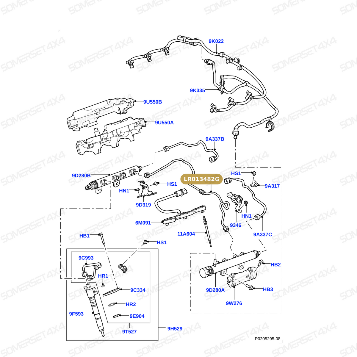 LR013482G LAND ROVER - PIPE - FUEL From OEM