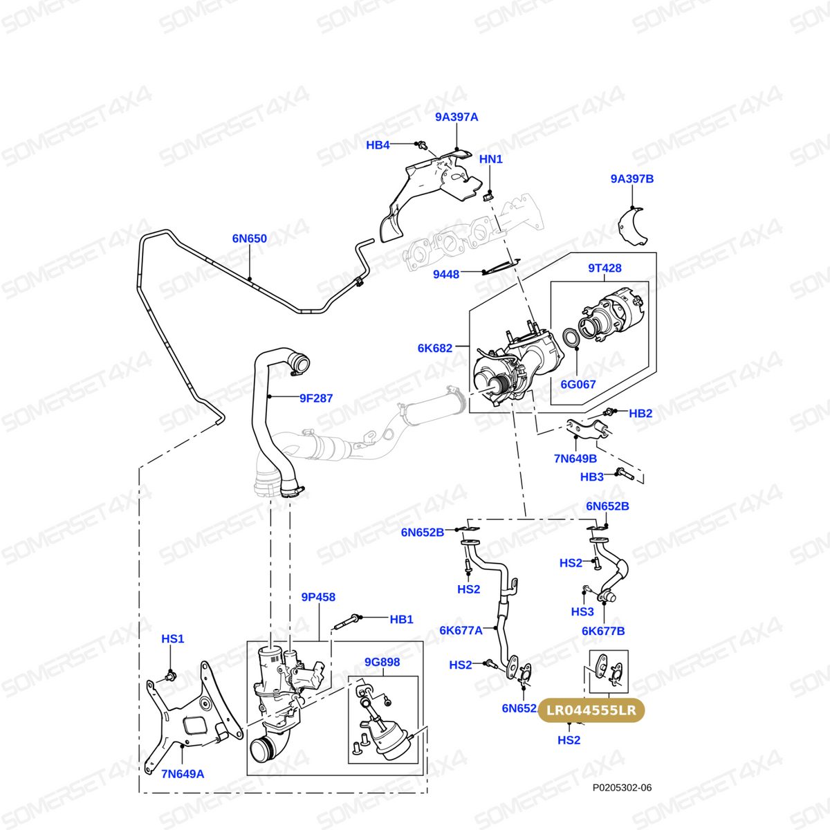 LR044555LR GENUINE LAND ROVER - PLUG - BLANKING