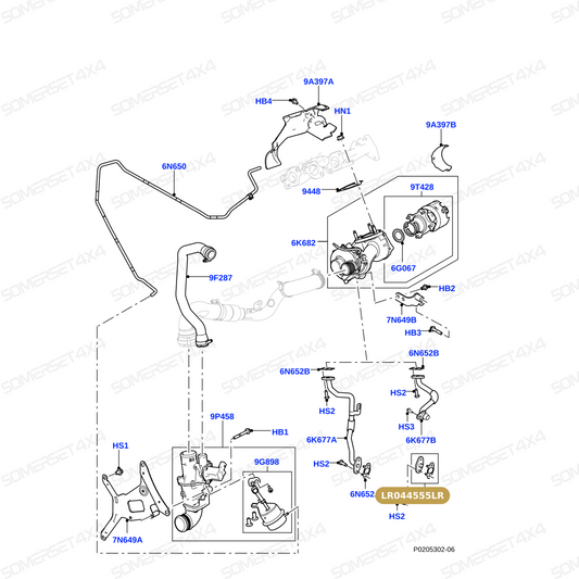 LR044555LR GENUINE LAND ROVER - PLUG - BLANKING