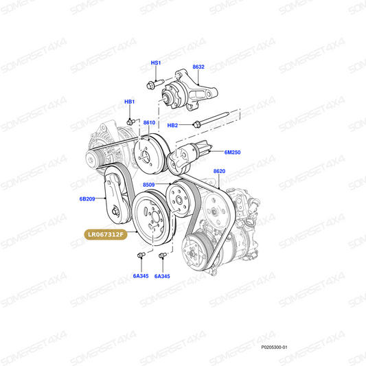 LR067312F LAND ROVER - PULLEY - CRANKSHAFT From FAI