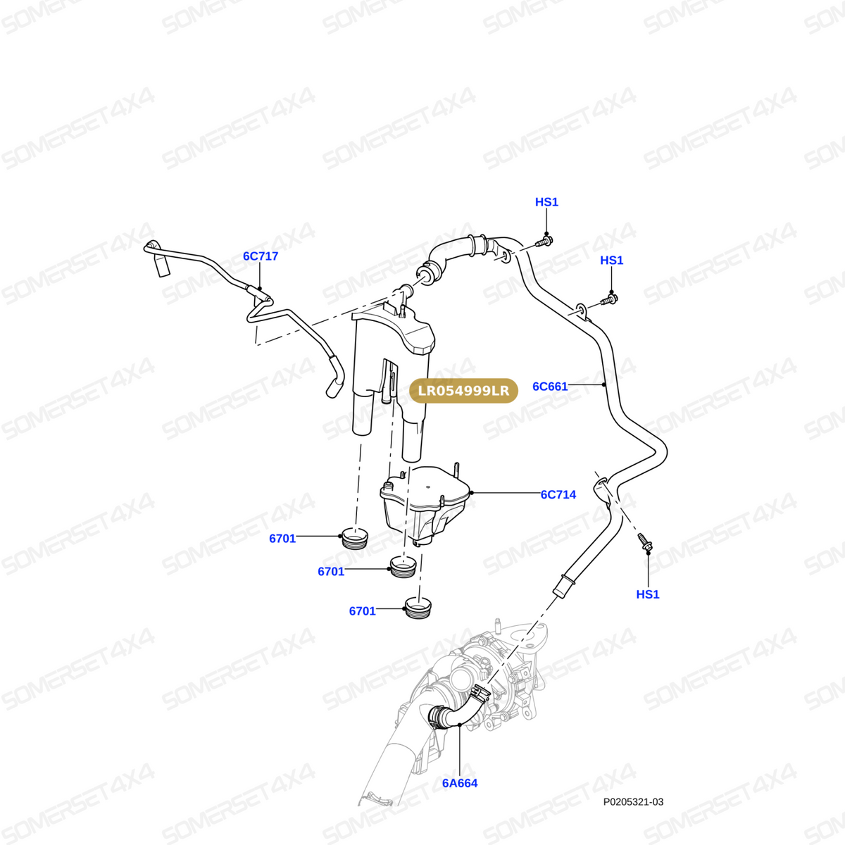 LR054999LR GENUINE LAND ROVER - SEPARATOR - OIL