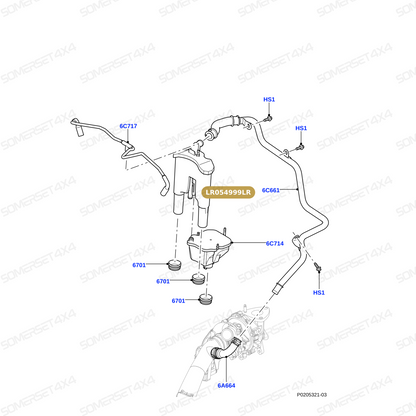 LR054999LR GENUINE LAND ROVER - SEPARATOR - OIL