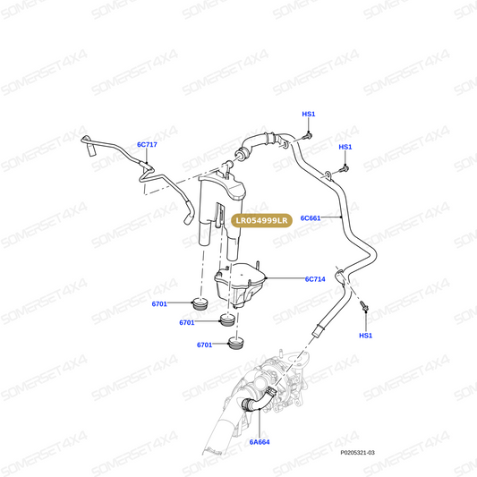 LR054999LR GENUINE LAND ROVER - SEPARATOR - OIL