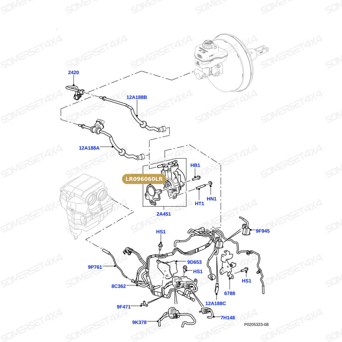 LR096060LR GENUINE LAND ROVER - GASKET - VACUUM PUMP