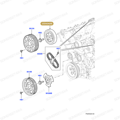 1324342G LAND ROVER - HUB From OEM