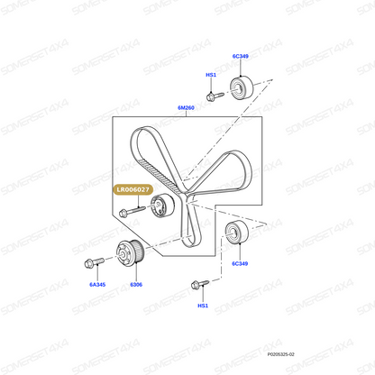 LR006027 LAND ROVER - BOLT From PR2 ALLMAKES OE