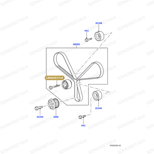 LR062017LR GENUINE LAND ROVER - Bolt