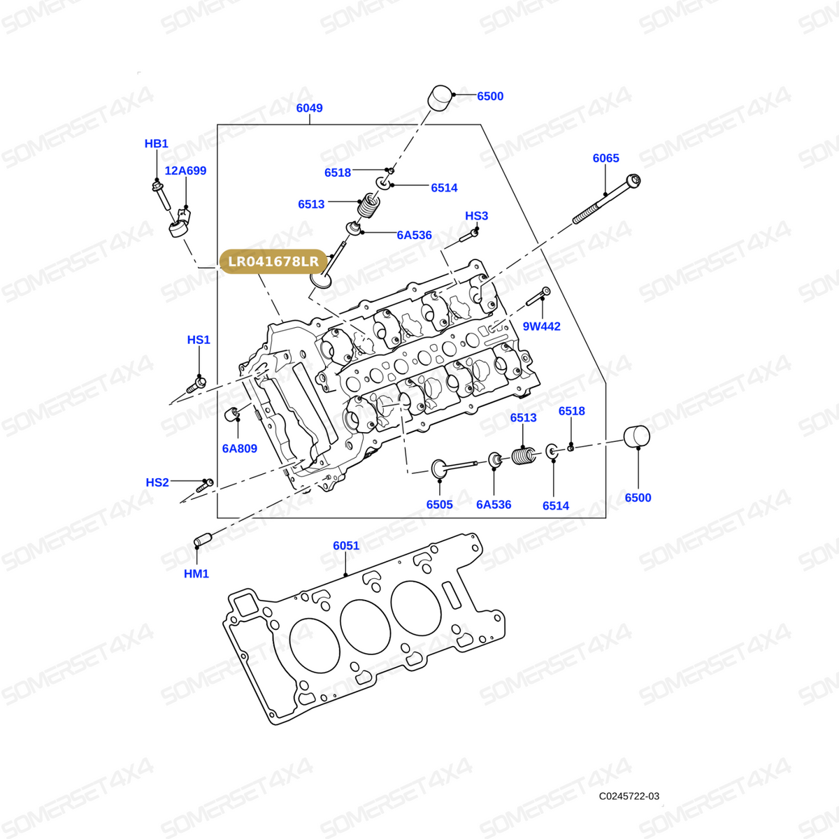 LR041678LR GENUINE LAND ROVER - VALVE - INLET