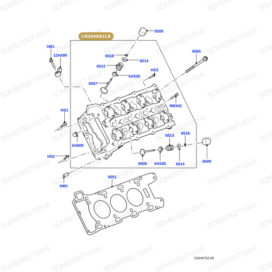 LR094041LR GENUINE LAND ROVER - CYLINDER HEAD