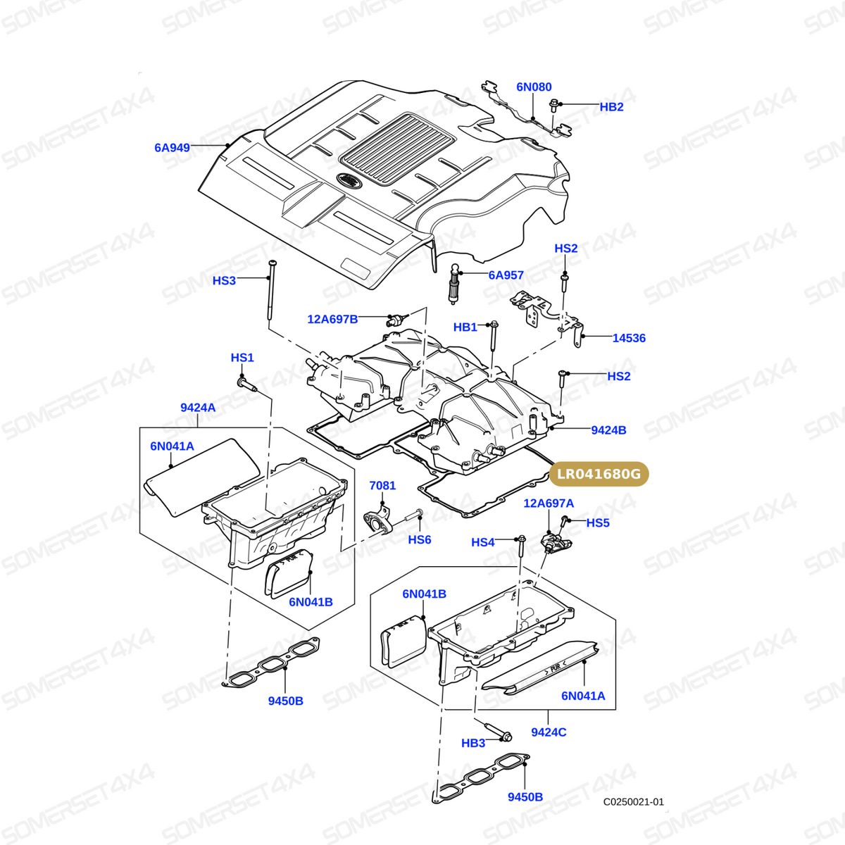 LR041680G LAND ROVER - INLET GASKET From ELRING