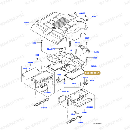 LR041680LR GENUINE LAND ROVER - GASKET - INTAKE MANIFOLD
