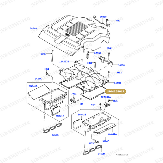 LR041680LR GENUINE LAND ROVER - GASKET - INTAKE MANIFOLD