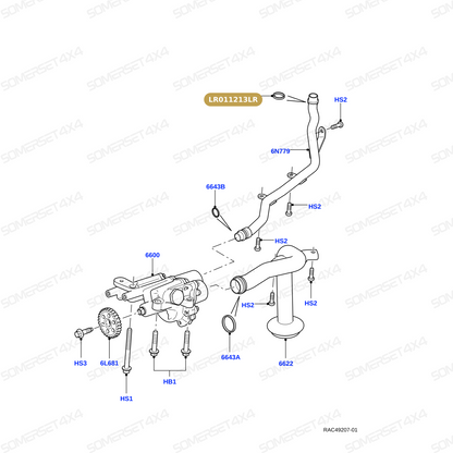 LR011213LR GENUINE LAND ROVER - O-Ring