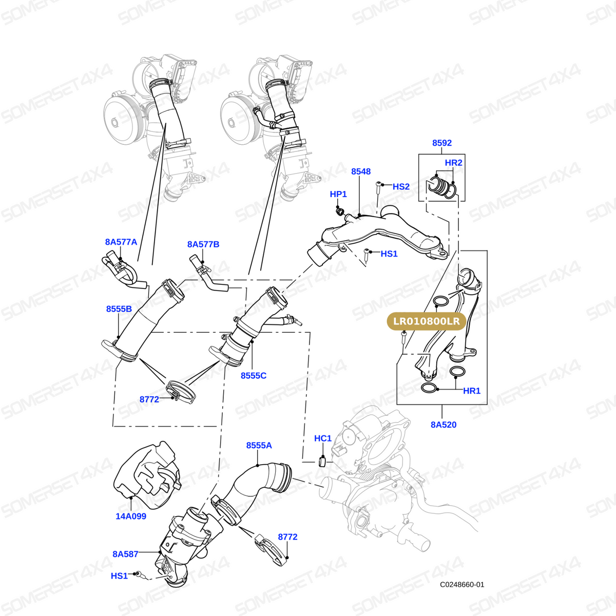 LR010800LR GENUINE LAND ROVER - O-Ring