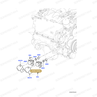 LR081595G LAND ROVER - PUMP - FUEL FITS - D4- RR 13> - D5 - RR VELAR - RRS>14 From BOSCH