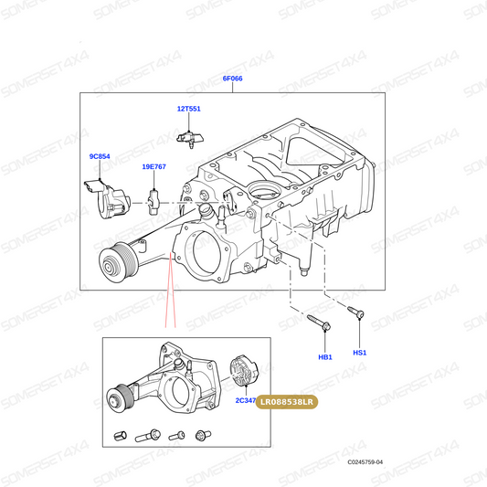 LR088538LR GENUINE LAND ROVER - KIT - SUPERCHARGER