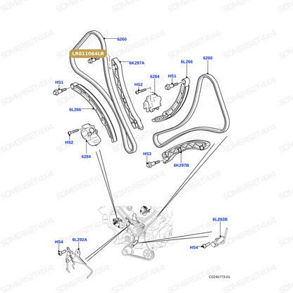 LR011064LR GENUINE LAND ROVER - Bolt