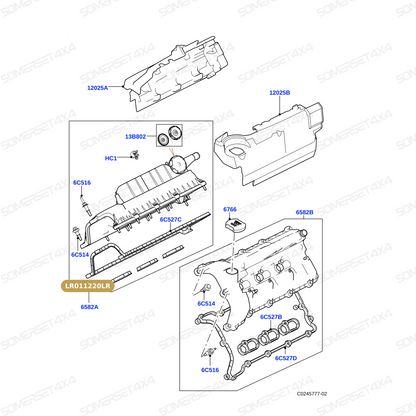 LR011220LR GENUINE LAND ROVER - GASKET - SPARK PLUG APERTURE
