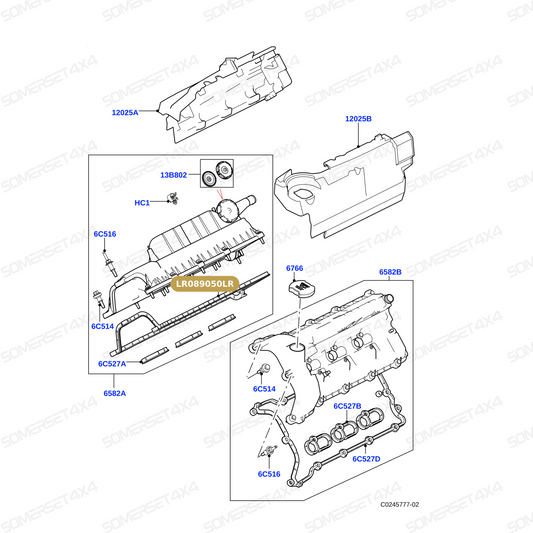 LR089050LR GENUINE LAND ROVER - Gasket - Camshaft Cover