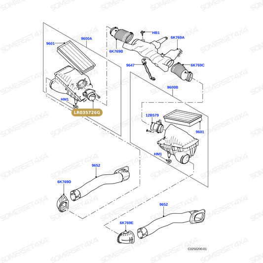 LR035726G LAND ROVER - SENSOR-AIR MASS FLOW 3.0D 3.0SC 5.0NA D4/D5/R4/R5/RS1/RS2/RS3/V1 From BOSCH