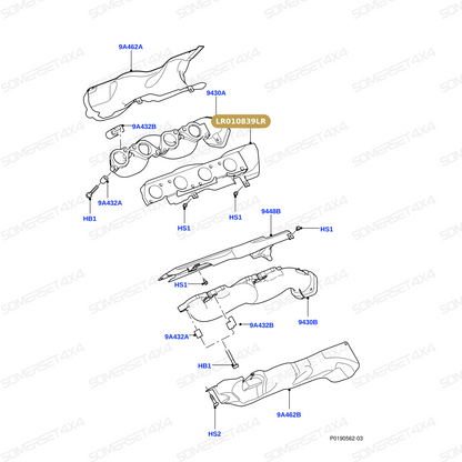 LR010839LR GENUINE LAND ROVER - GASKET