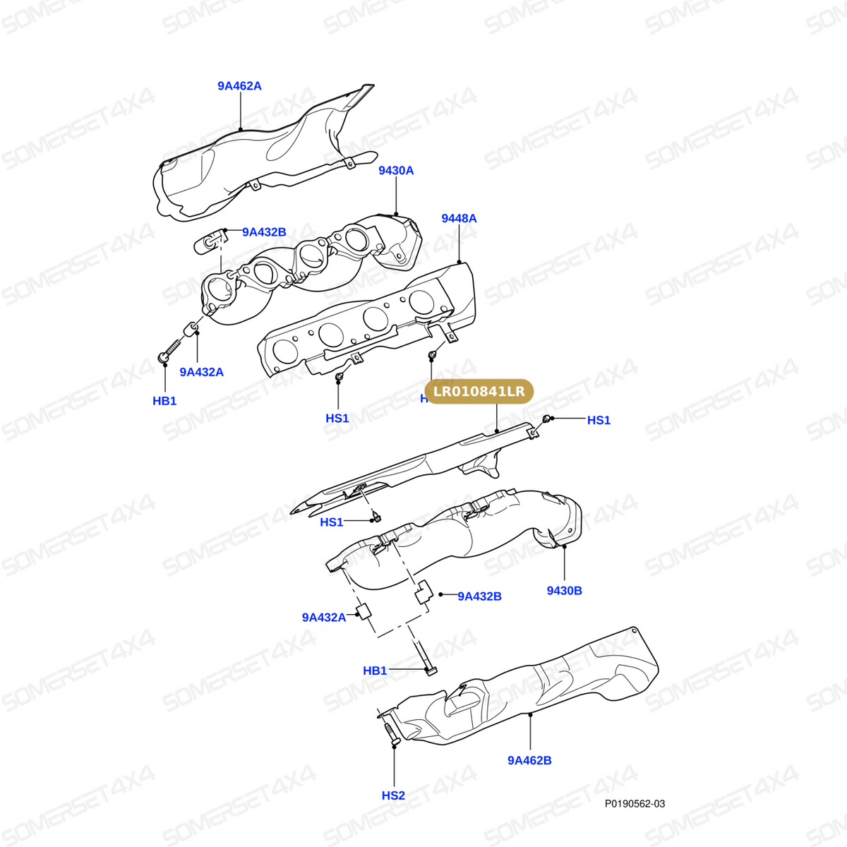 LR010841LR GENUINE LAND ROVER - GASKET