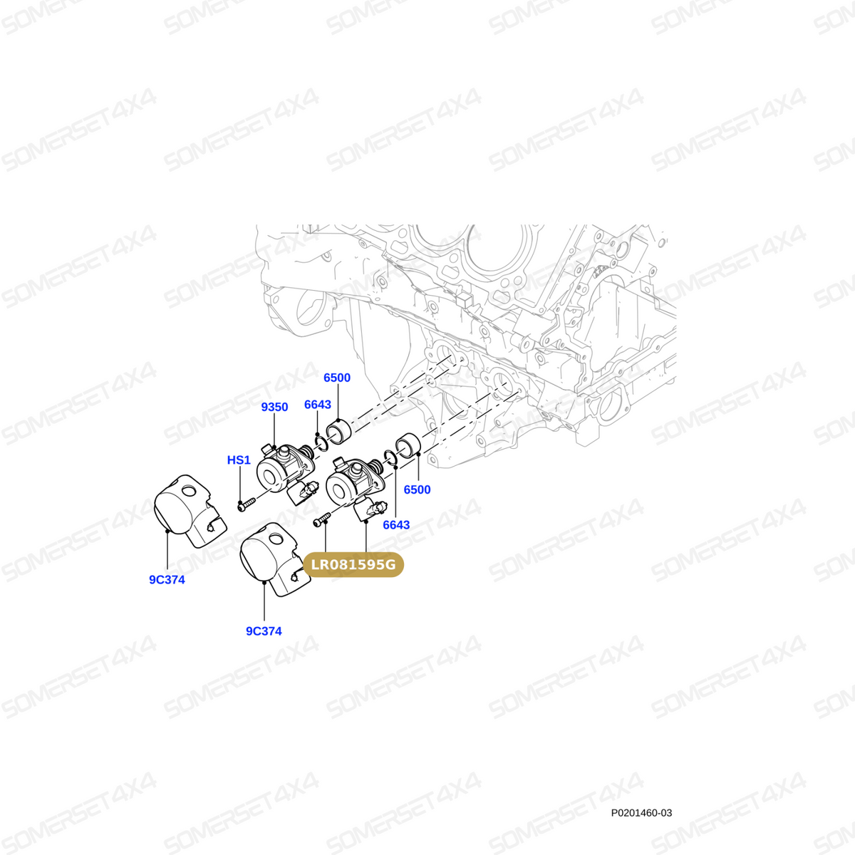 LR081595G LAND ROVER - PUMP - FUEL FITS - D4- RR 13> - D5 - RR VELAR - RRS>14 From BOSCH