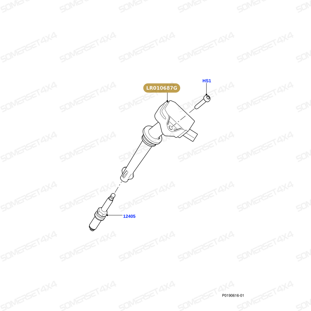 LR010687G LAND ROVER - COIL - IGNITION From BOSCH
