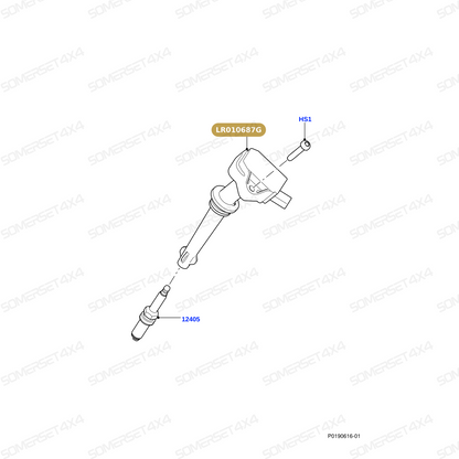 LR010687G LAND ROVER - COIL - IGNITION From BOSCH
