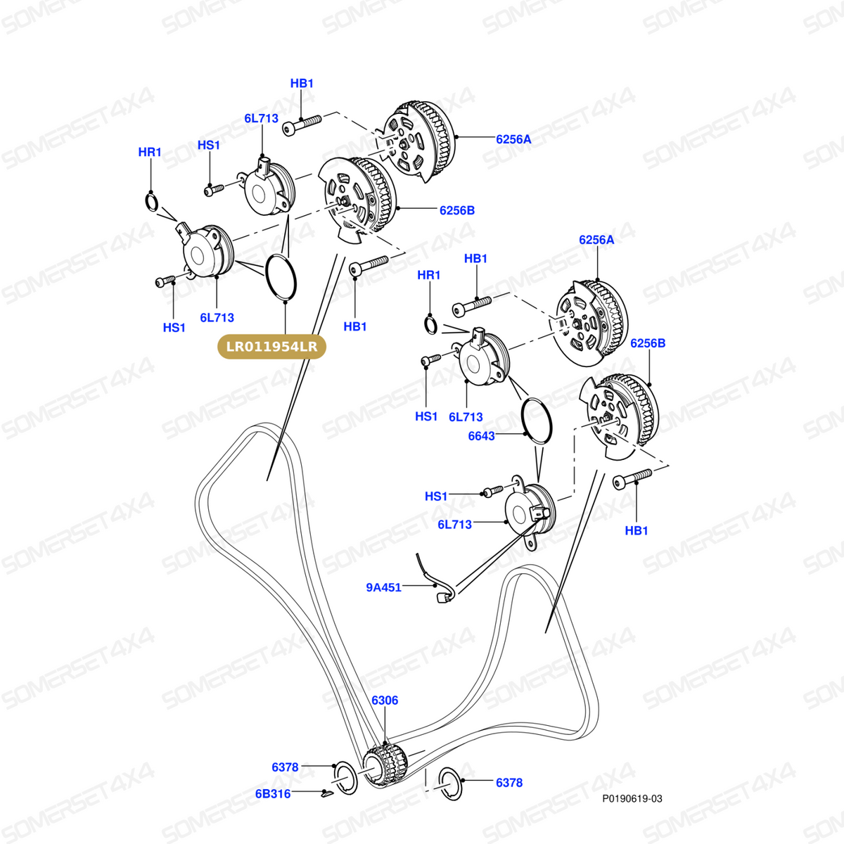LR011954LR GENUINE LAND ROVER - O-Ring
