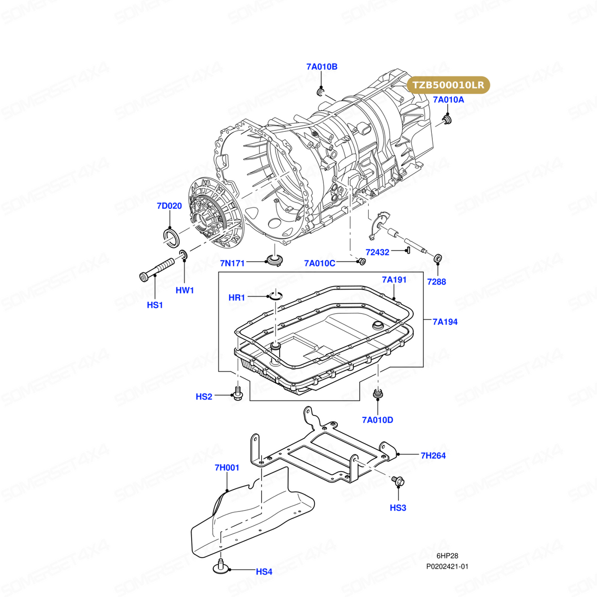 TZB500010LR GENUINE LAND ROVER - SEAL