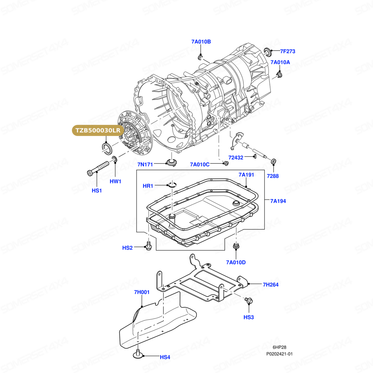 TZB500030LR GENUINE LAND ROVER - SEAL