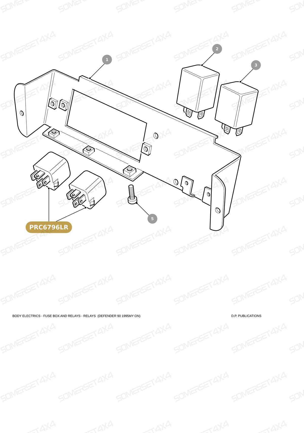 PRC6796LR GENUINE LAND ROVER - RELAY