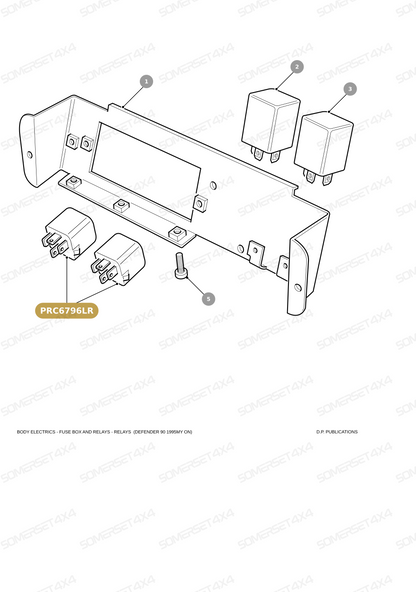 PRC6796LR GENUINE LAND ROVER - RELAY