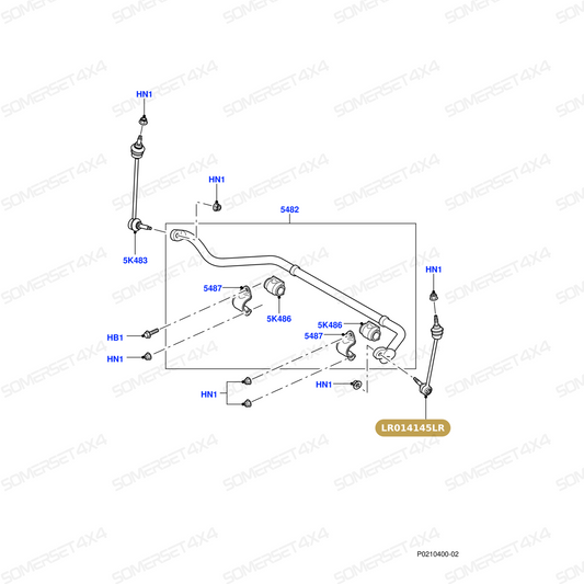 LR014145LR GENUINE LAND ROVER - LINK