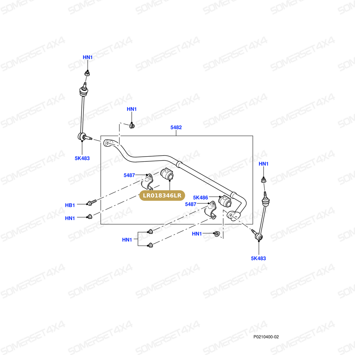 LR018346LR GENUINE LAND ROVER - SPACER