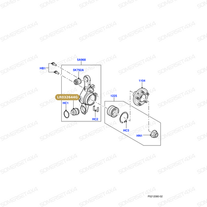LR032644G LAND ROVER - BUSH - KNUCKLE - RADIUS ARM AND LINKS - LOWER From LEMFORDER