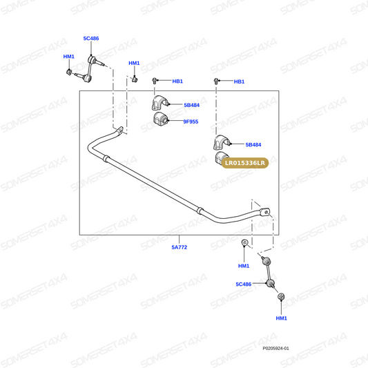 LR015336LR GENUINE LAND ROVER - BUSH