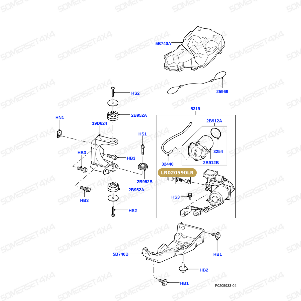 LR020590LR GENUINE LAND ROVER - KIT - COMPRESSOR OVERHAUL