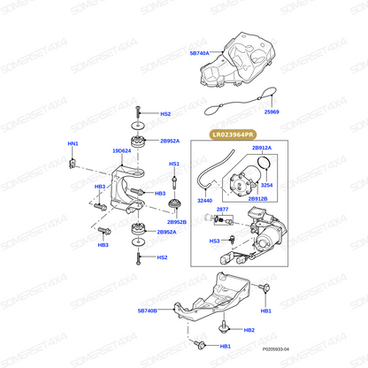 LR023964PR LAND ROVER - COMPRESSOR - AIR SUSPENSION From PROEVO+