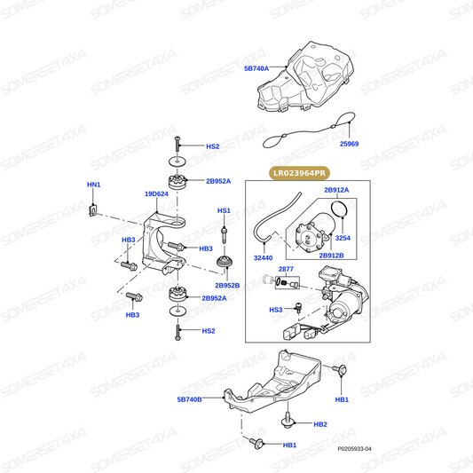 LR023964PR LAND ROVER - COMPRESSOR - AIR SUSPENSION From PROEVO+